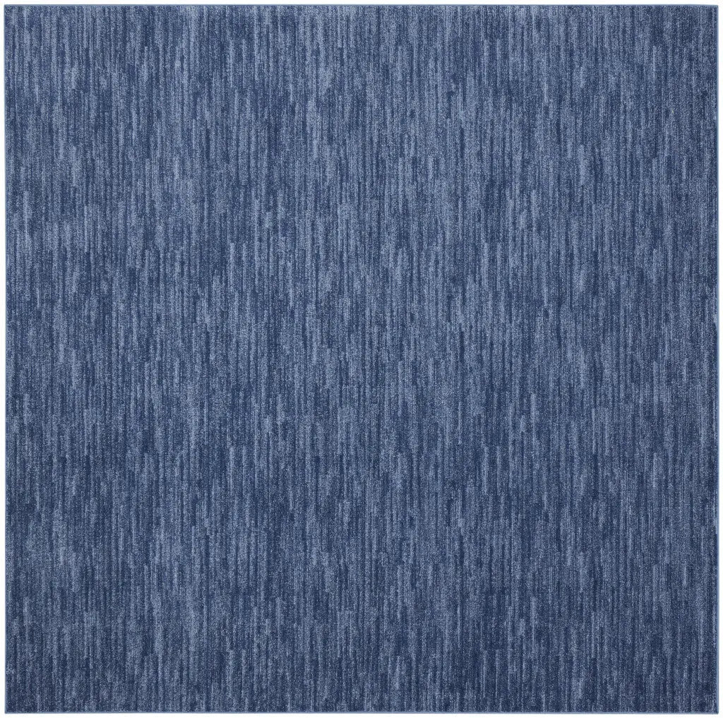 9' Blue Square Indoor Outdoor Area Rug Homeroots Outdoor