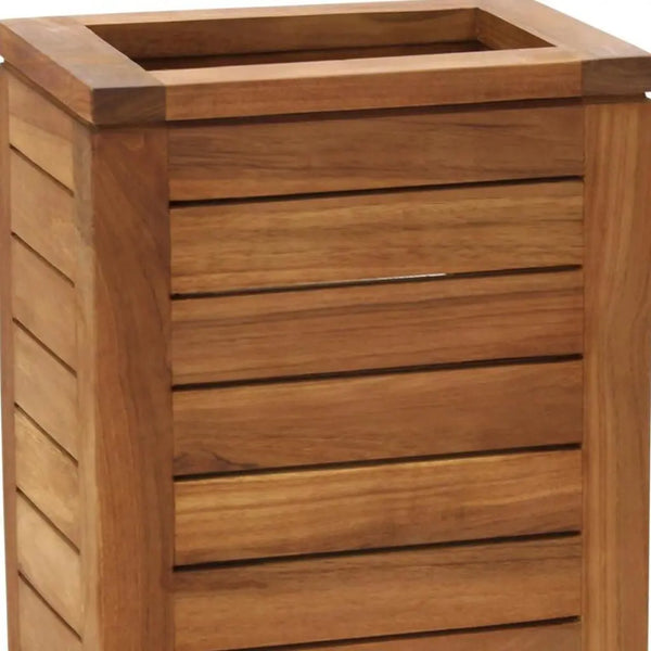 9" Brown Solid Wood Bathroom Storage Furniture Set Homeroots Organization