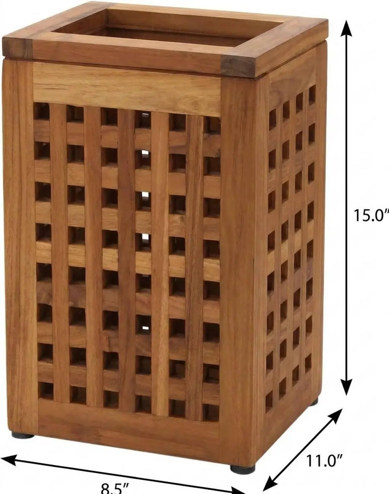 9" Brown Solid Wood Bathroom Storage Furniture Set Homeroots Organization