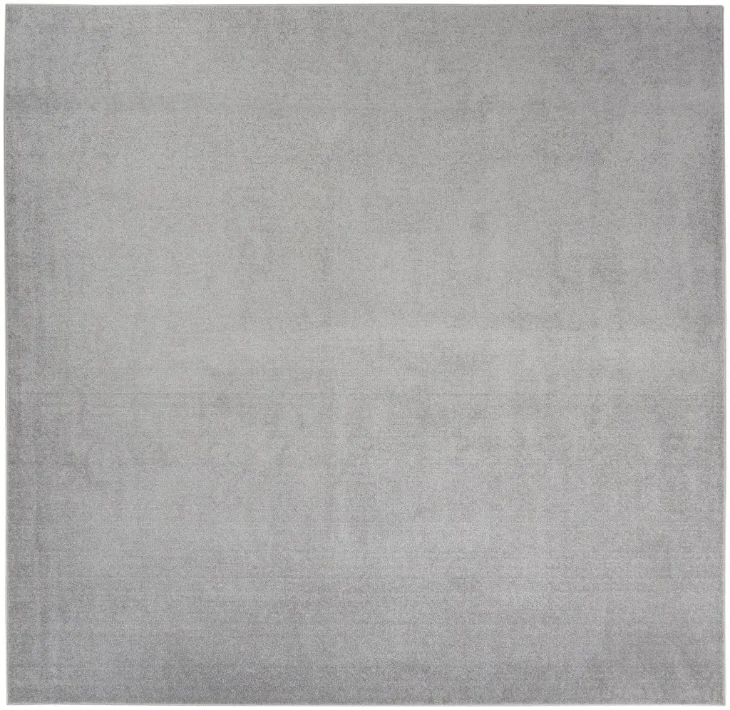 9' Gray Square Indoor Outdoor Area Rug - GreatEagleInc