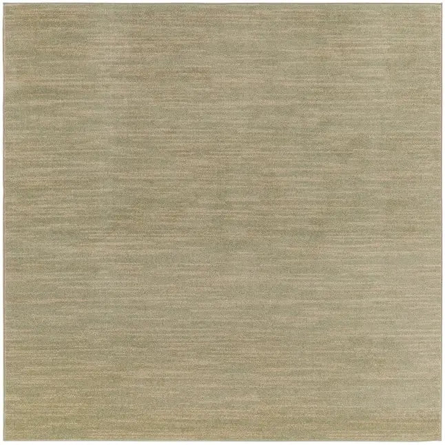 9' Green And Gold Square Abstract Indoor Outdoor Area Rug Homeroots Outdoor