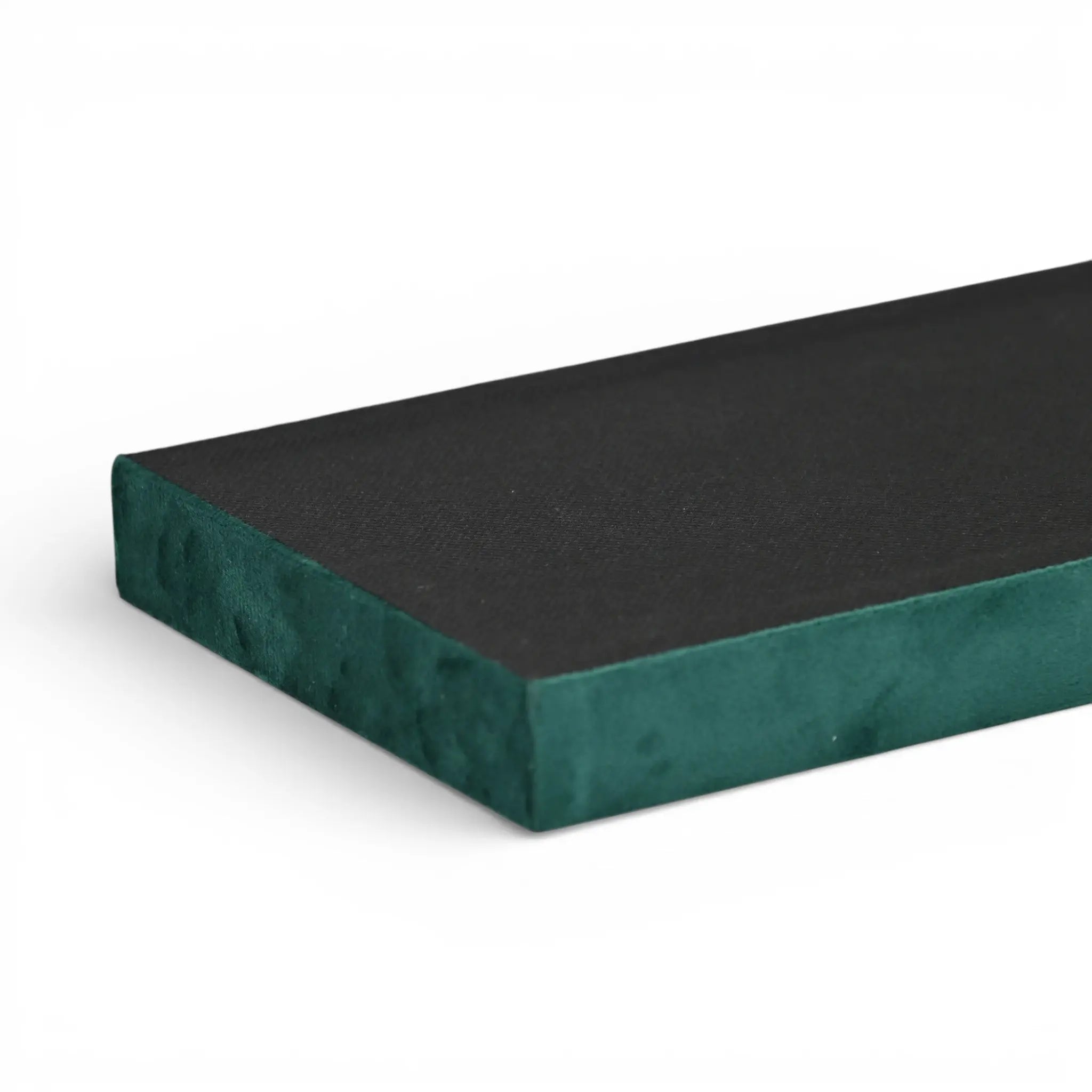 9" Green Wood And Velvet Handmade Trinket Tray Homeroots Kitchen & Dining