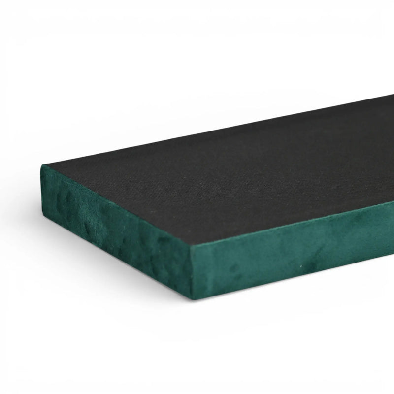 9" Green Wood And Velvet Handmade Trinket Tray Homeroots Kitchen & Dining