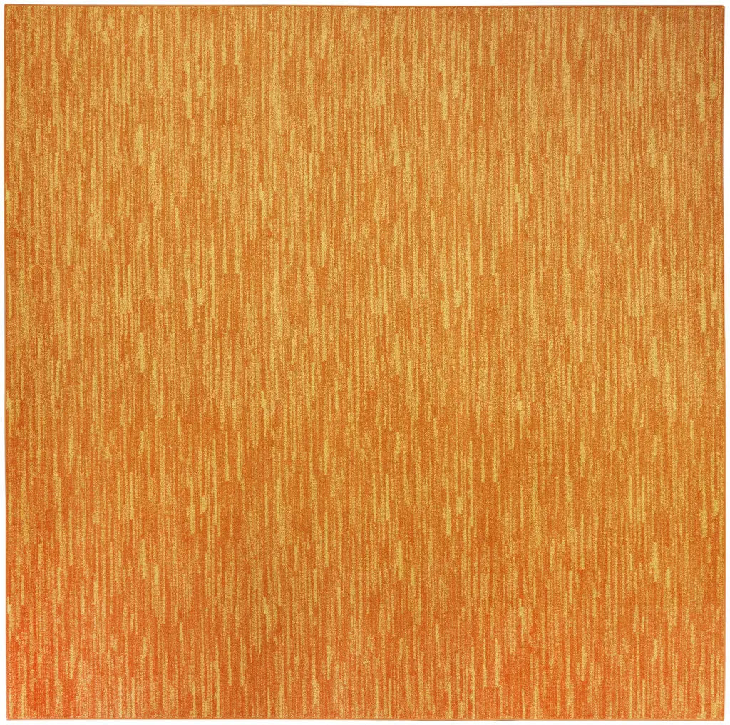 9' Orange Square Indoor Outdoor Area Rug - GreatEagleInc