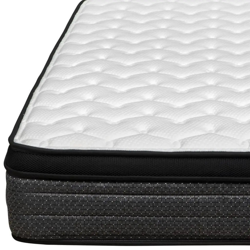 9" Twin Foam Medium Euro Top Foam Mattress Homeroots Bed & Bath