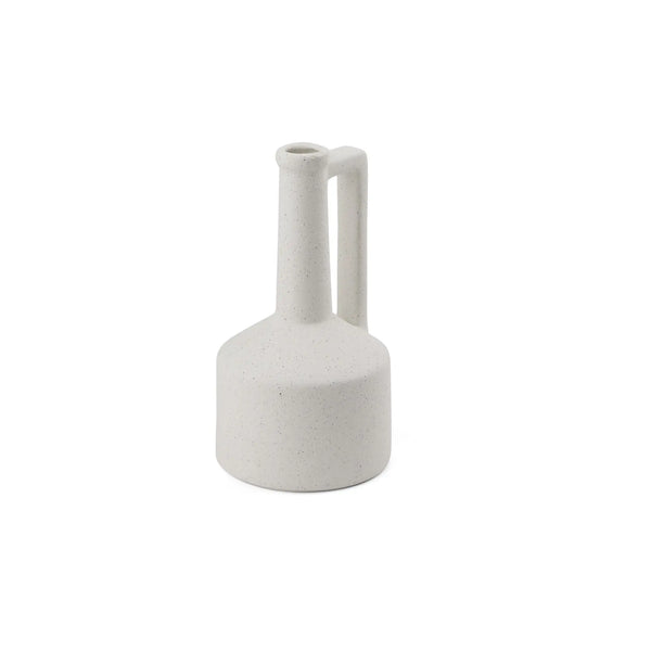 9" White Ceramic Table Vase Homeroots Home Decor