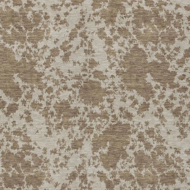 9' X 12' Beige And Brown Abstract Washable Indoor Outdoor Area Rug Homeroots Outdoor