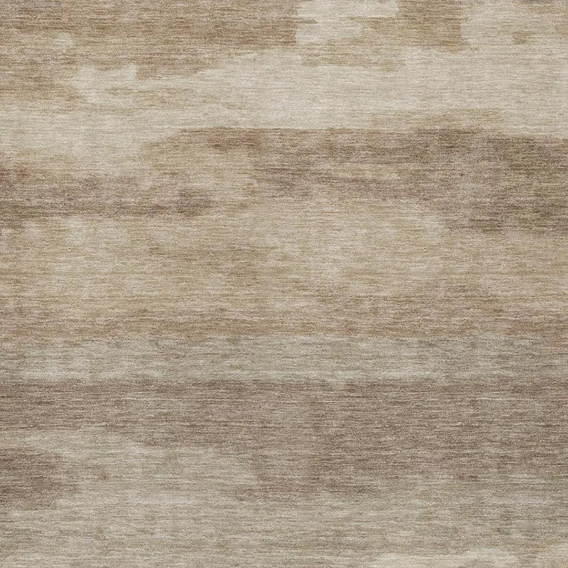 9' X 12' Beige And Brown Abstract Washable Indoor Outdoor Area Rug Homeroots Outdoor