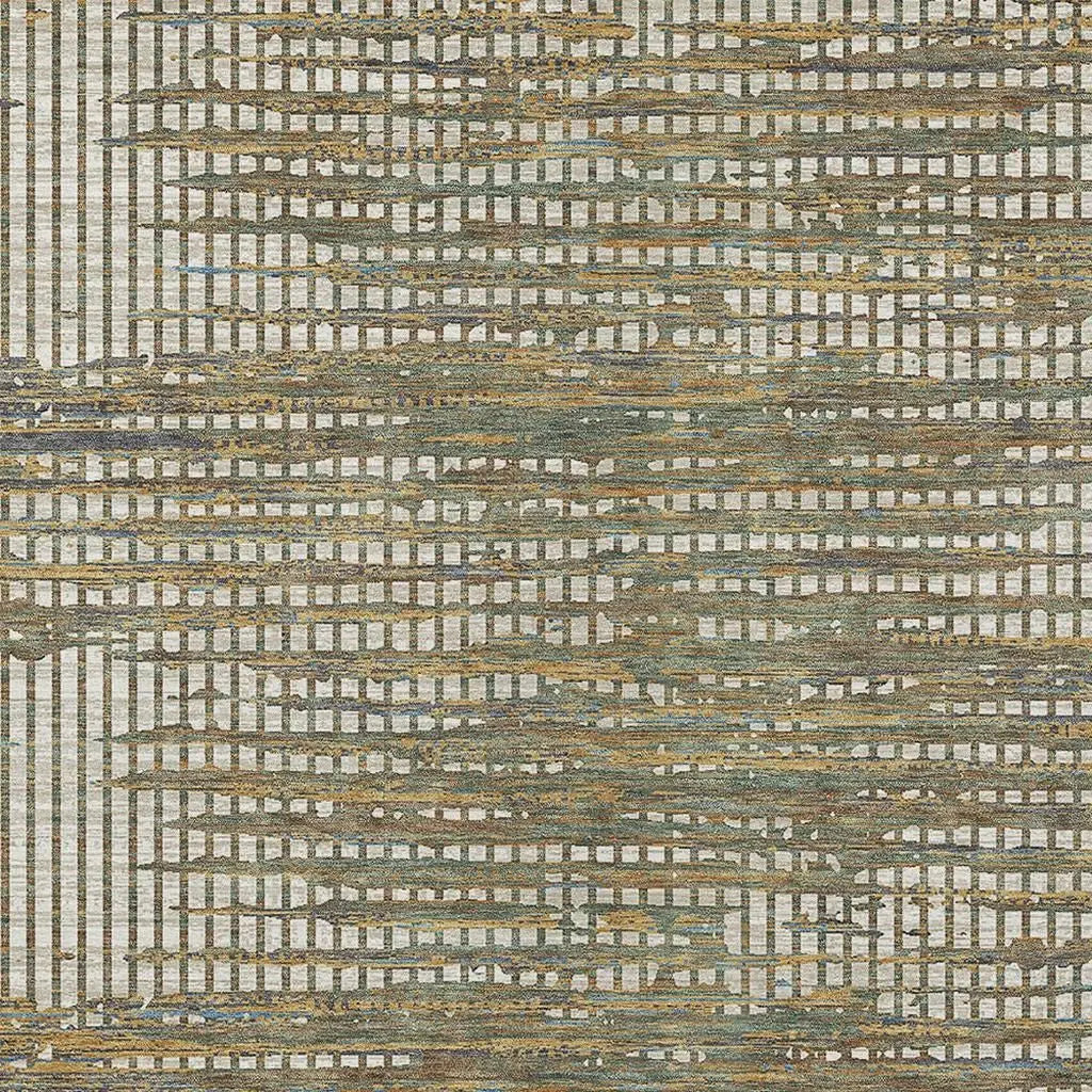 9' X 12' Beige And Brown Abstract Washable Indoor Outdoor Area Rug Homeroots Outdoor