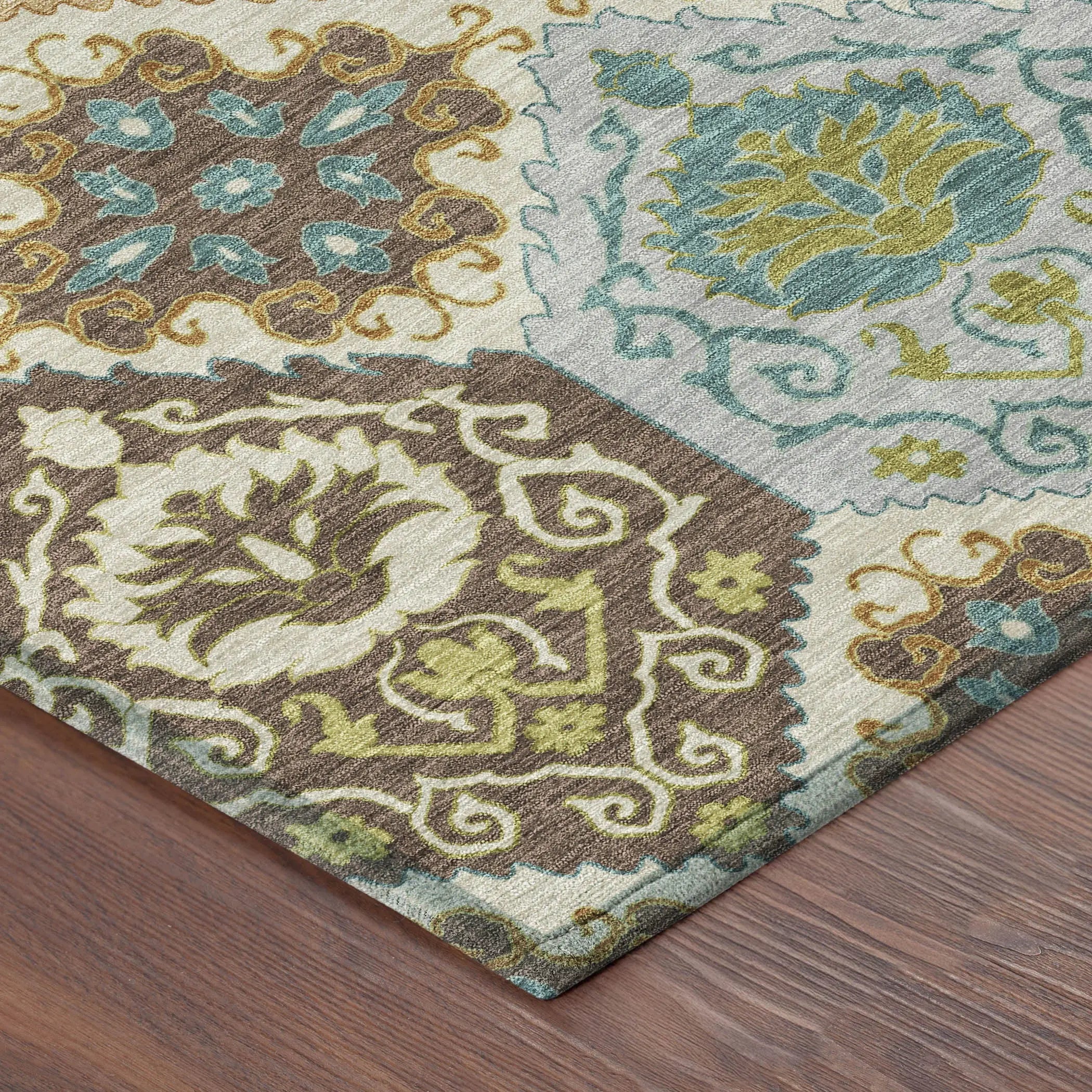 9' X 12' Beige And Brown Geometric Washable Indoor Outdoor Area Rug Homeroots Outdoor