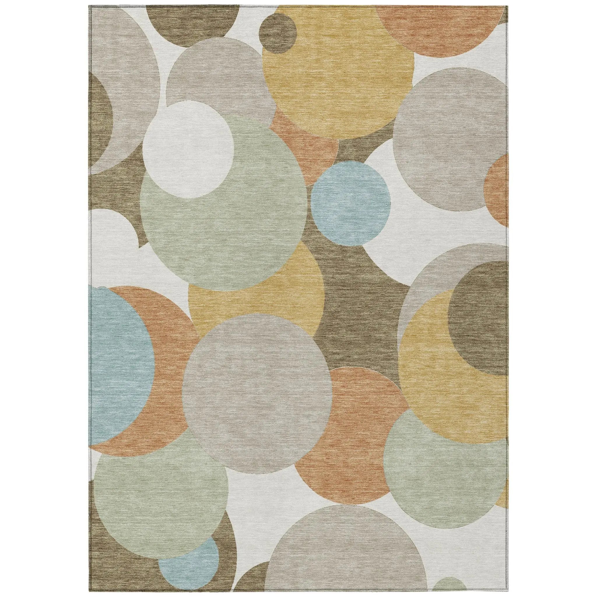 9' X 12' Beige And Brown Geometric Washable Indoor Outdoor Area Rug Homeroots Outdoor