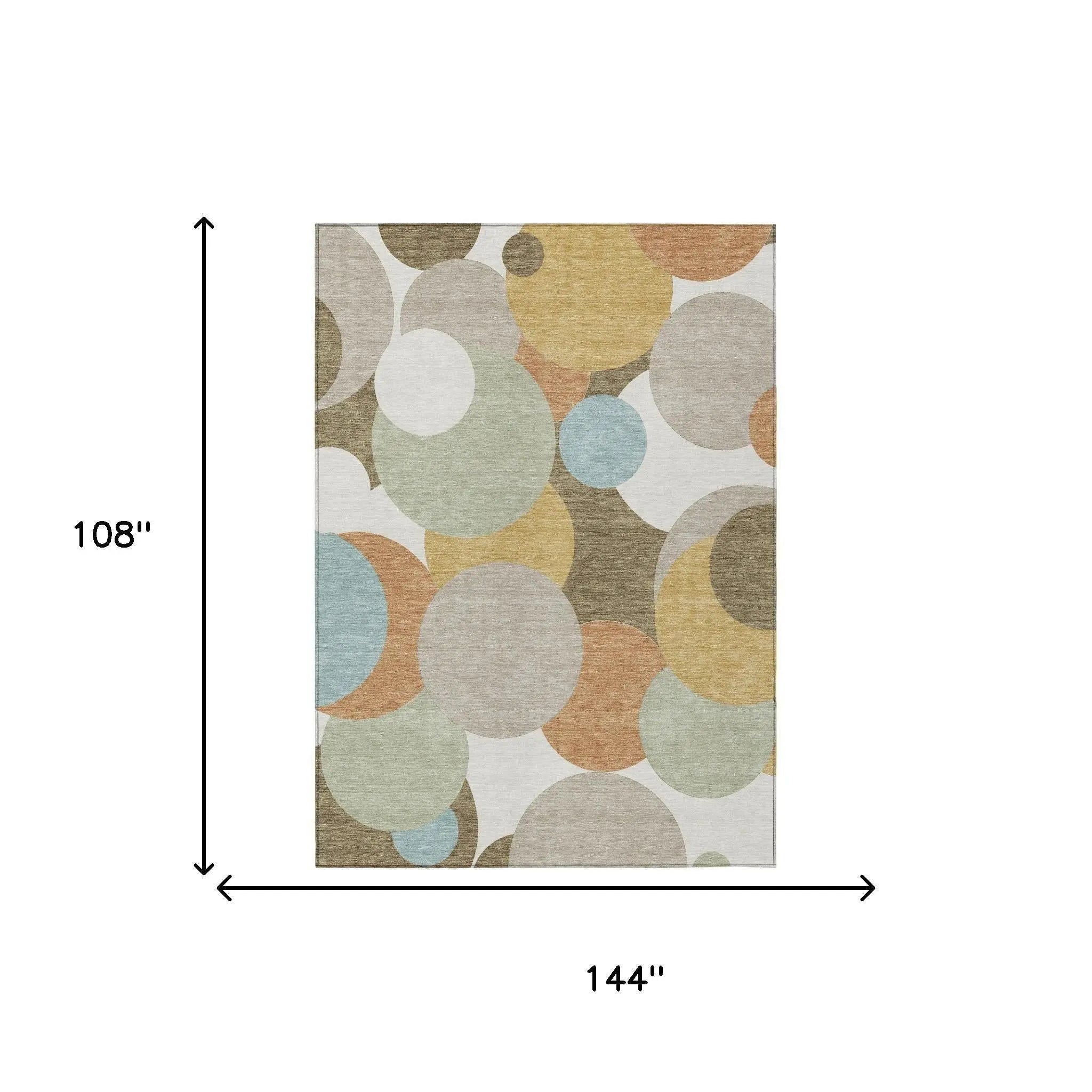 9' X 12' Beige And Brown Geometric Washable Indoor Outdoor Area Rug Homeroots Outdoor