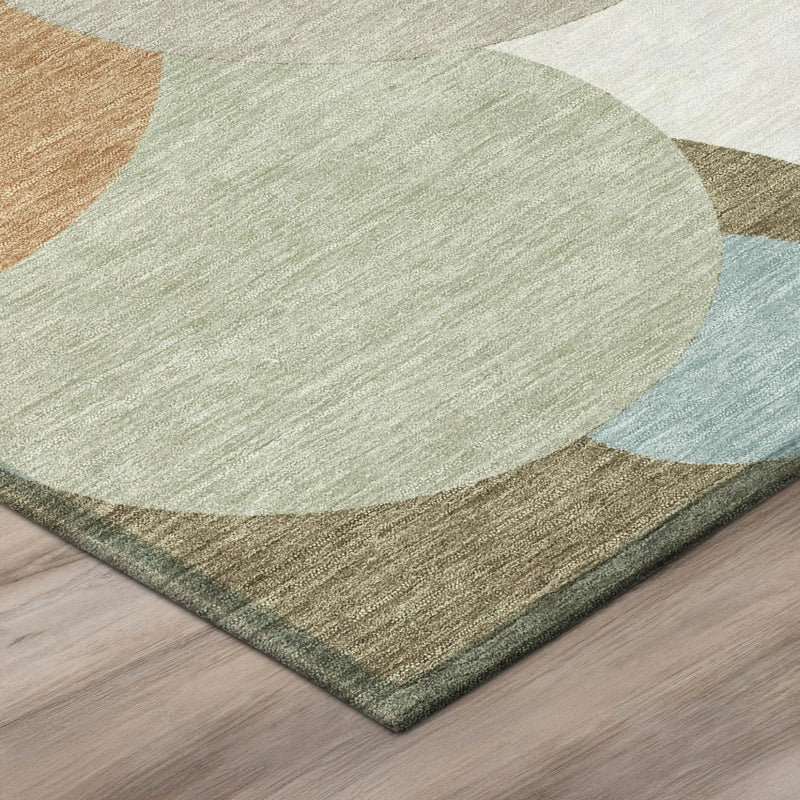 9' X 12' Beige And Brown Geometric Washable Indoor Outdoor Area Rug Homeroots Outdoor