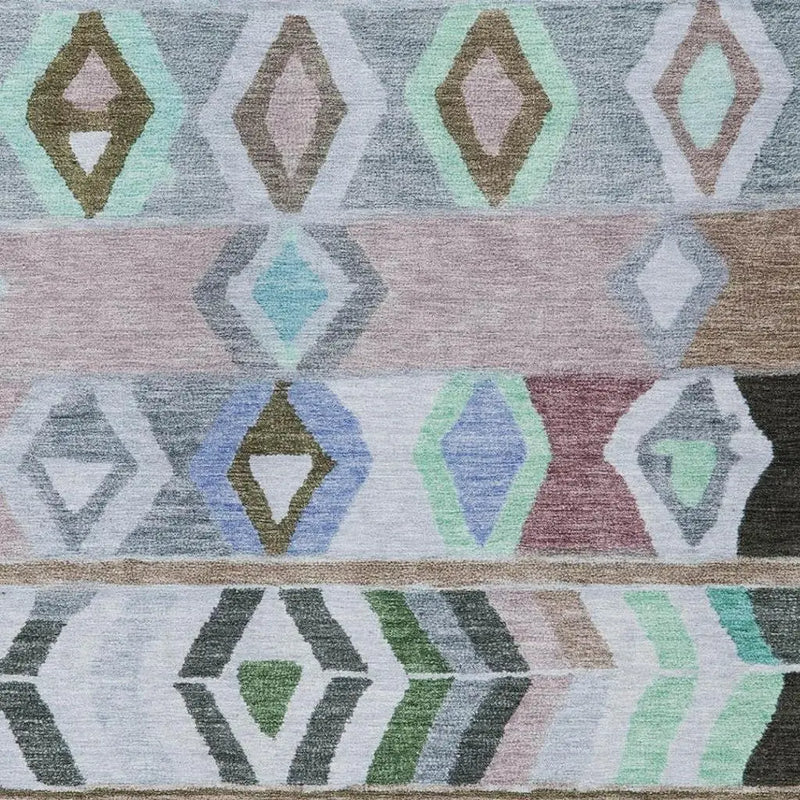 9' X 12' Beige And Brown Tribal Washable Indoor Outdoor Area Rug Homeroots Outdoor