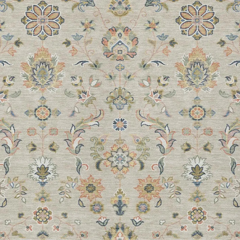 9' X 12' Beige And Copper Abstract Washable Indoor Outdoor Area Rug Homeroots Outdoor