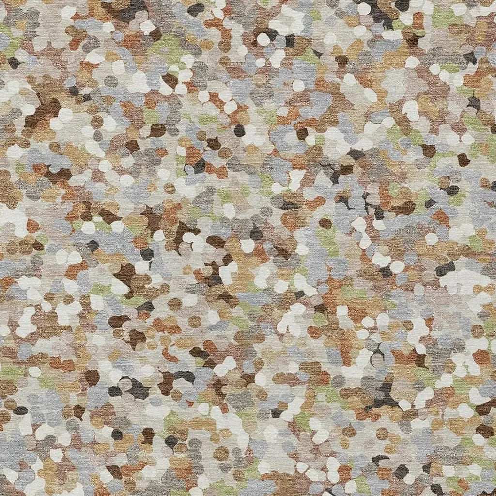 9' X 12' Beige And Gray Geometric Washable Indoor Outdoor Area Rug Homeroots Outdoor