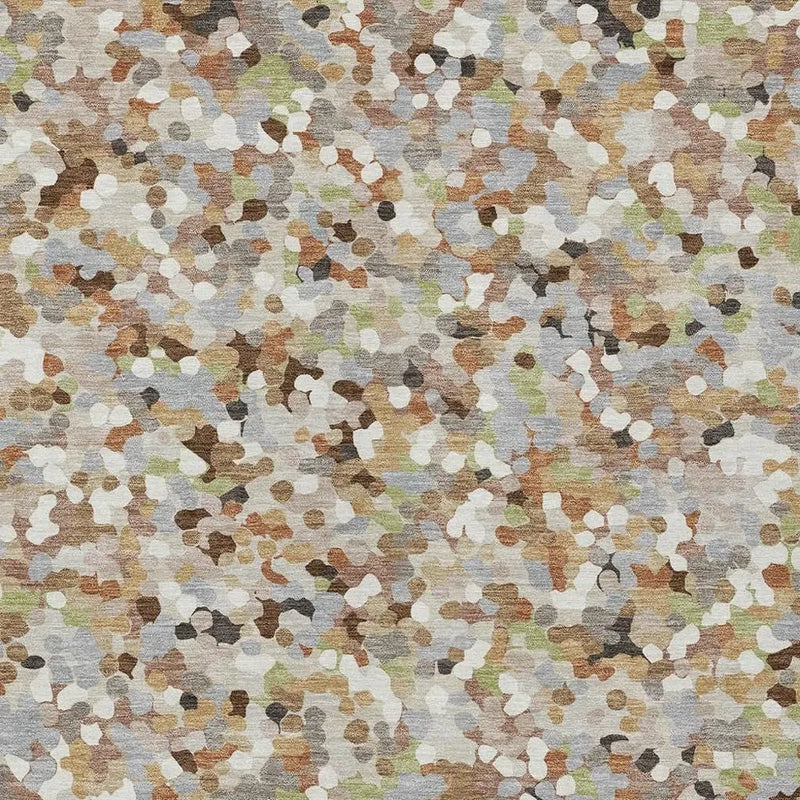 9' X 12' Beige And Gray Geometric Washable Indoor Outdoor Area Rug Homeroots Outdoor