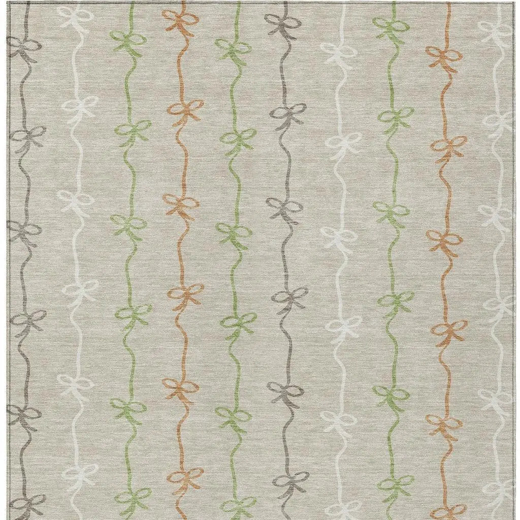 9' X 12' Beige And Gray Southwestern Washable Indoor Outdoor Area Rug Homeroots Outdoor