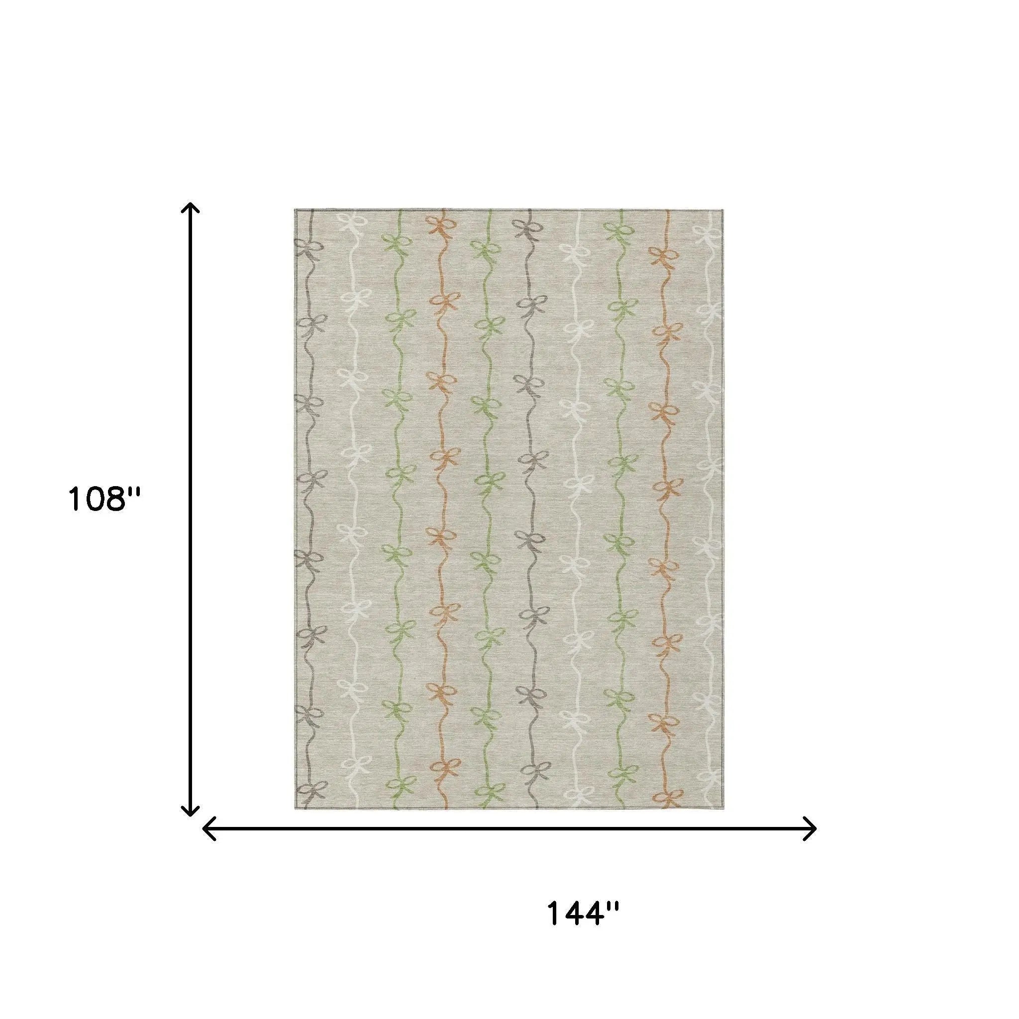 9' X 12' Beige And Gray Southwestern Washable Indoor Outdoor Area Rug Homeroots Outdoor