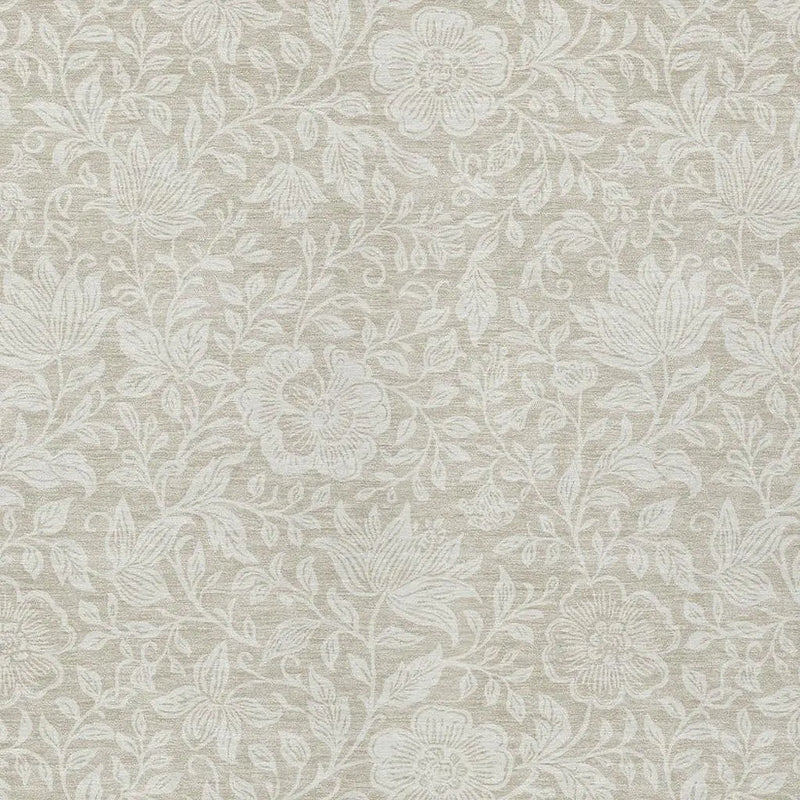 9' X 12' Beige And Ivory Floral Washable Indoor Outdoor Area Rug Homeroots Outdoor