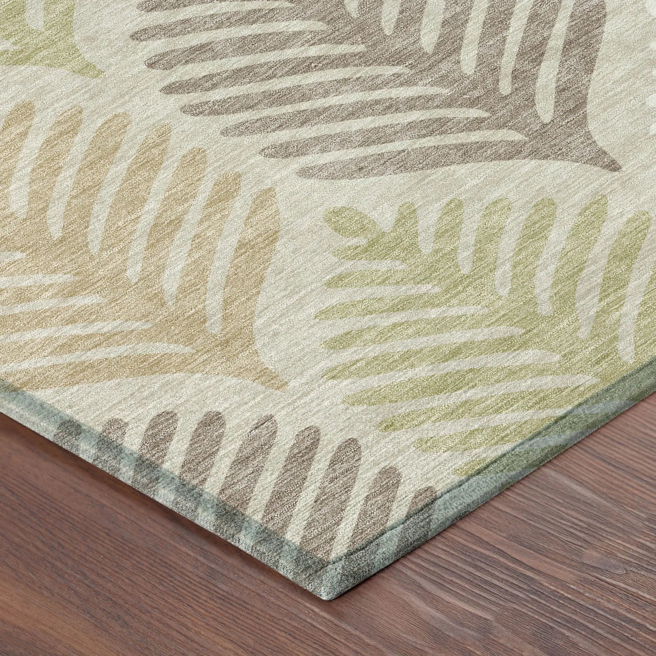 9' X 12' Beige And Ivory Floral Washable Indoor Outdoor Area Rug Homeroots Outdoor