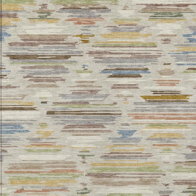 9' X 12' Beige And Ivory Southwestern Washable Indoor Outdoor Area Rug Homeroots Outdoor