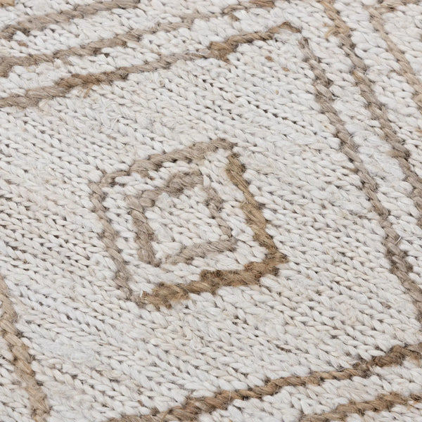 9' X 12' Beige And Natural Jute Geometric Hand Woven Area Rug Homeroots Home Decor