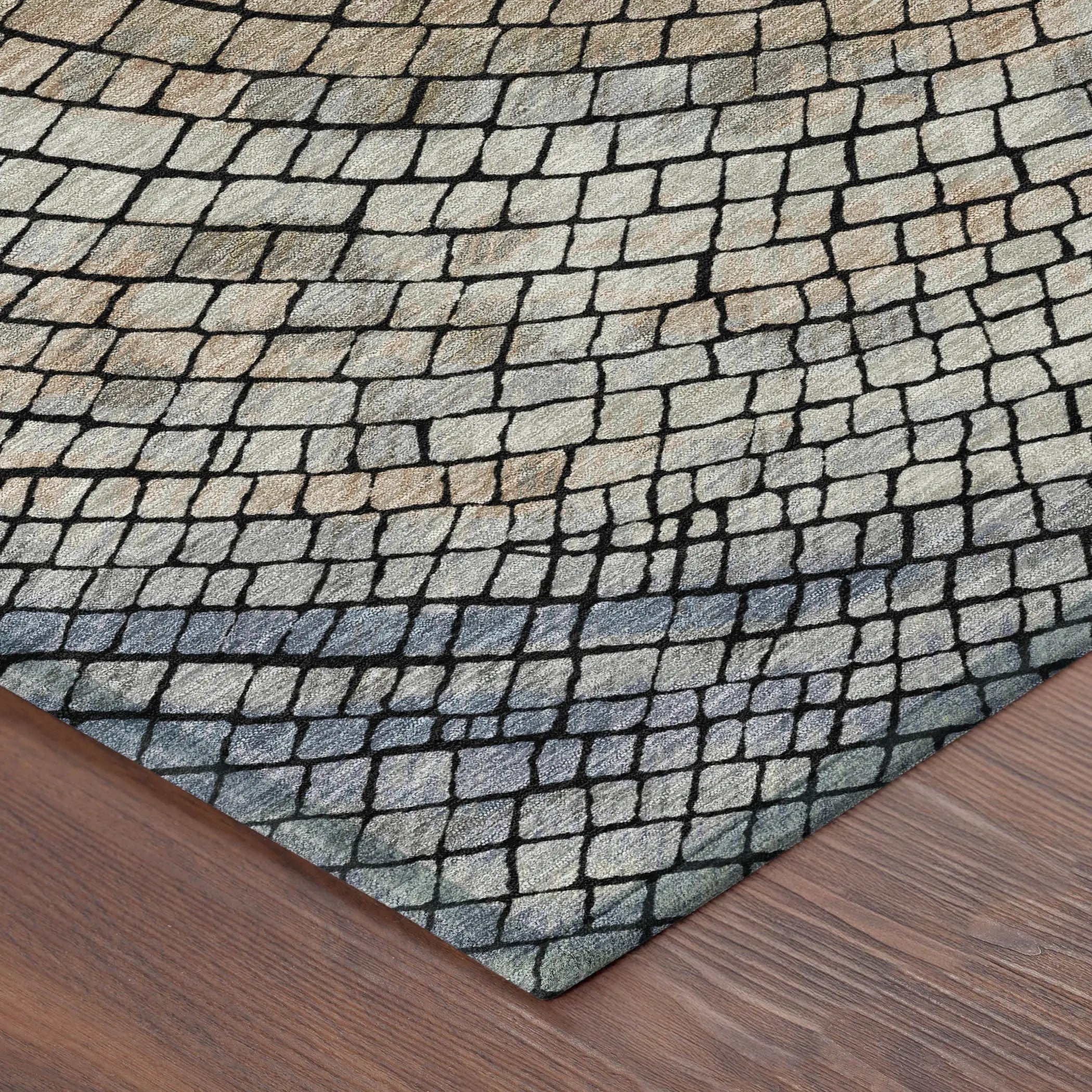 9' X 12' Beige And Taupe Geometric Washable Indoor Outdoor Area Rug Homeroots Outdoor