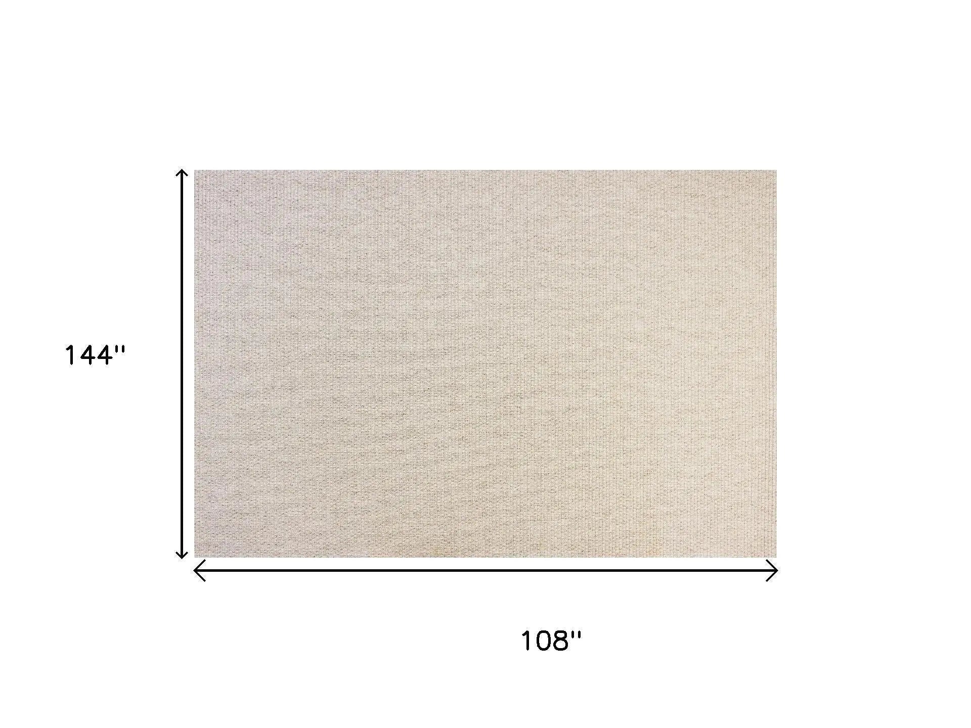 9' X 12' Beige Indoor Outdoor Area Rug Homeroots Outdoor