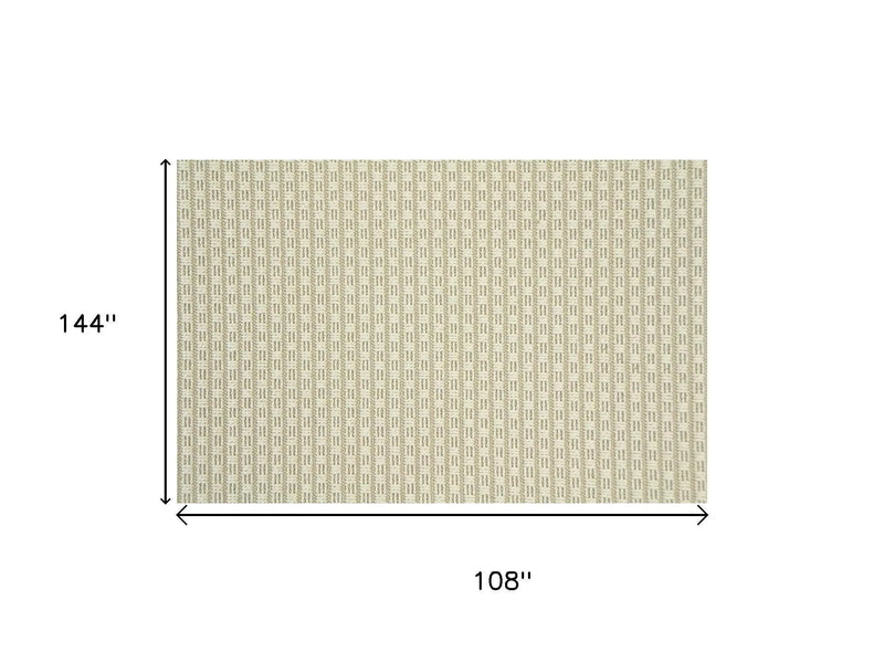 9' X 12' Beige Indoor Outdoor Area Rug Homeroots Outdoor