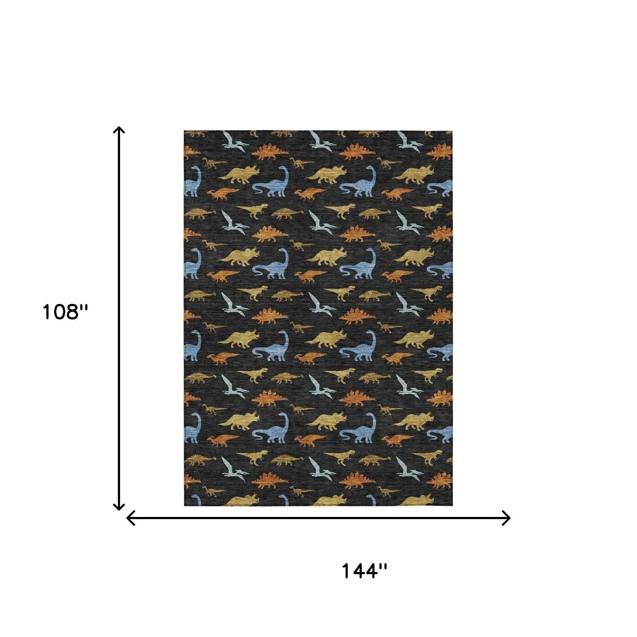 9' X 12' Black And Chocolate Geometric Washable Indoor Outdoor Area Rug Homeroots Outdoor