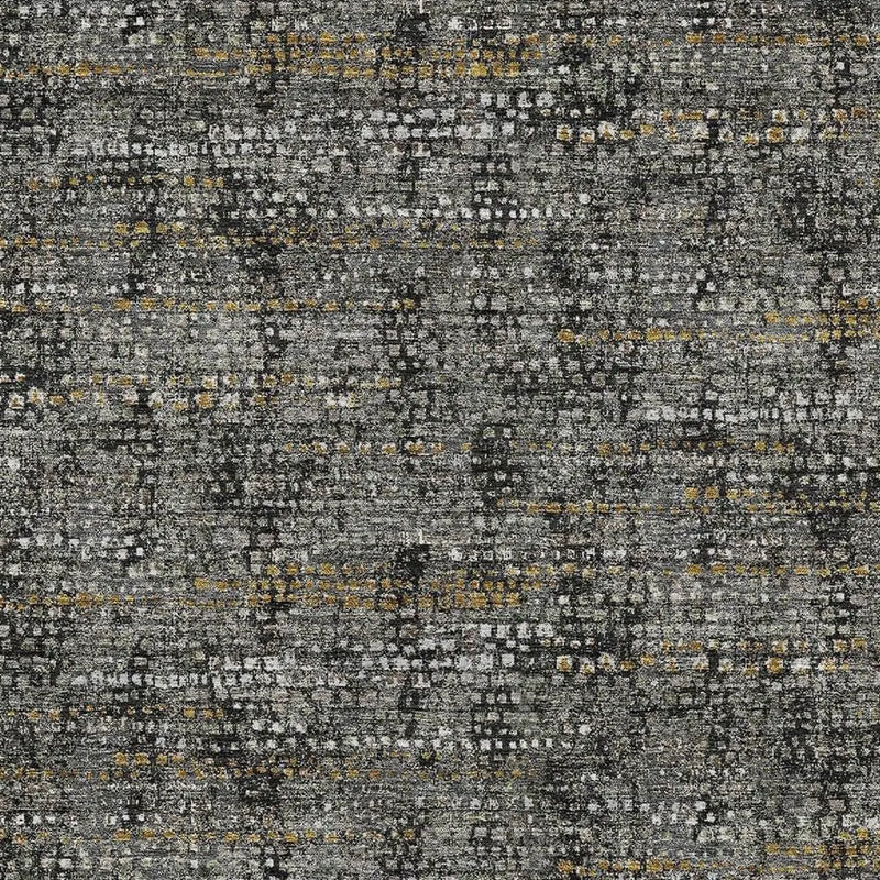 9' X 12' Black And Graphite Abstract Washable Indoor Outdoor Area Rug Homeroots Outdoor