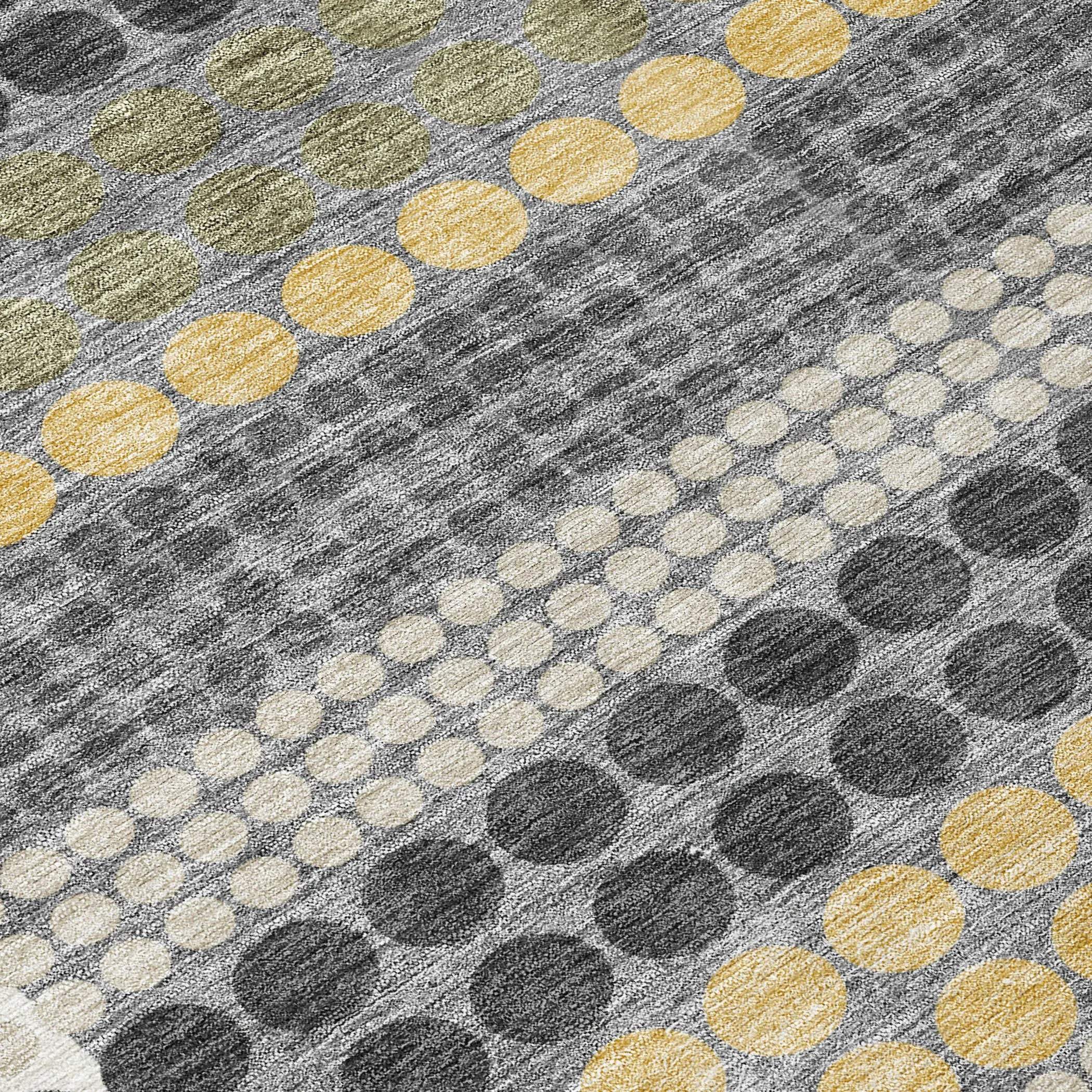 9' X 12' Black And Gray Geometric Washable Indoor Outdoor Area Rug Homeroots Outdoor