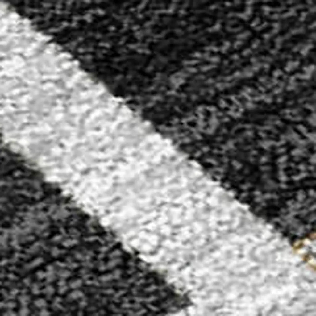 9' X 12' Black And Gray Geometric Washable Indoor Outdoor Area Rug Homeroots Outdoor