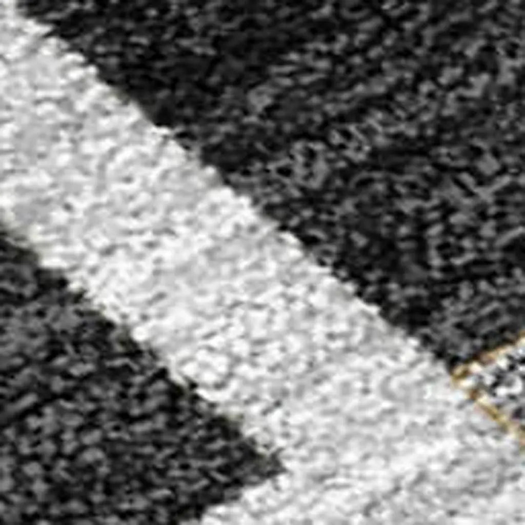 9' X 12' Black And Gray Geometric Washable Indoor Outdoor Area Rug Homeroots Outdoor