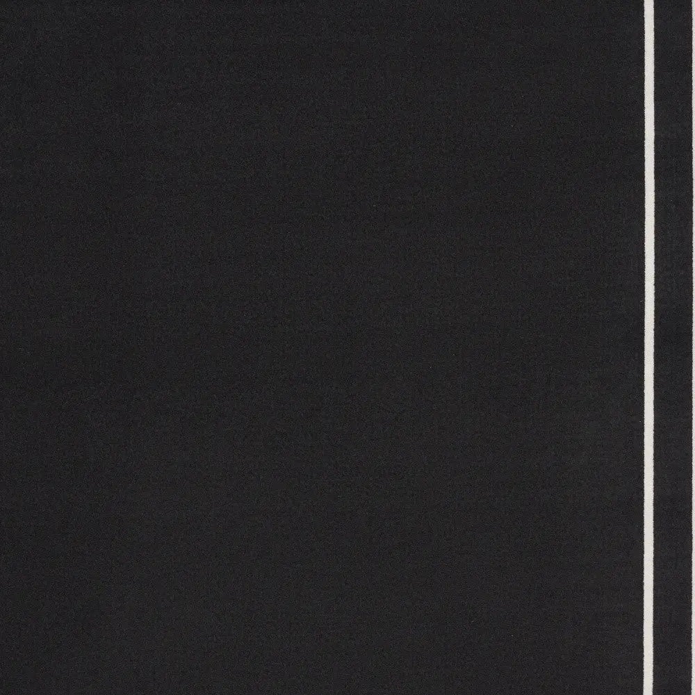 9' X 12' Black And Ivory Indoor Outdoor Area Rug Homeroots Outdoor