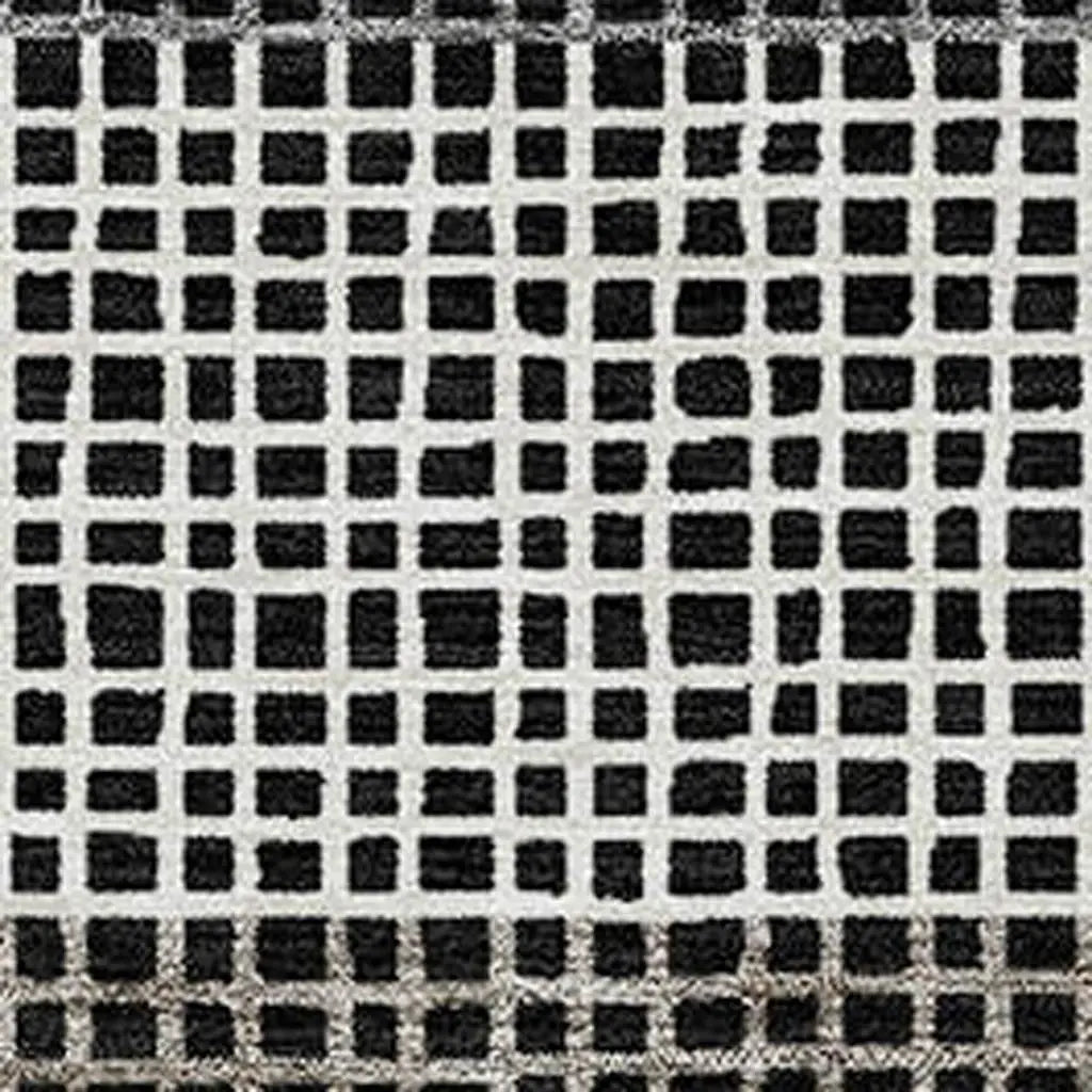 9' X 12' Black And Ivory Striped Washable Indoor Outdoor Area Rug Homeroots Outdoor