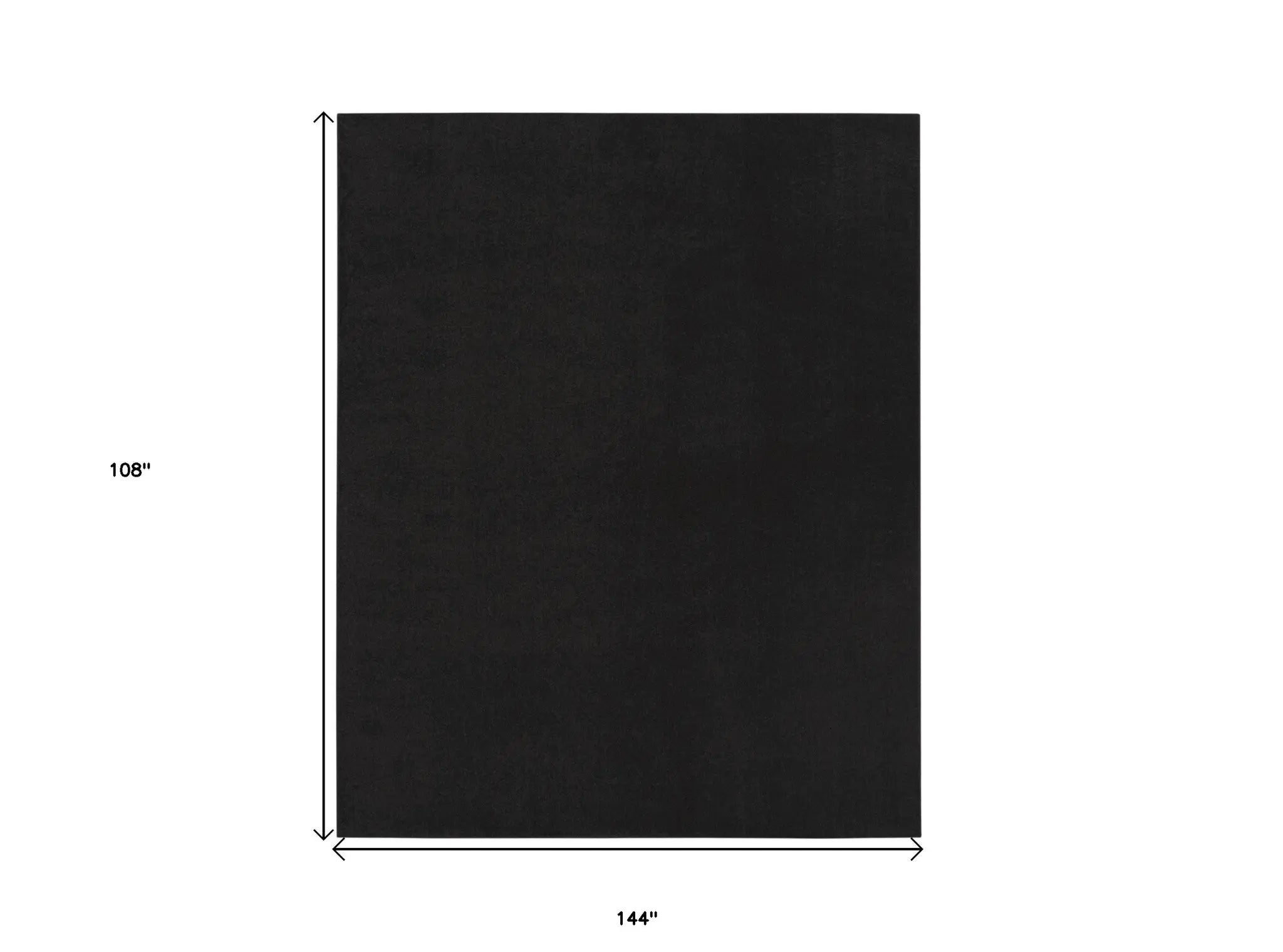 9' X 12' Black Stain Resistant Indoor Outdoor Area Rug Homeroots Outdoor
