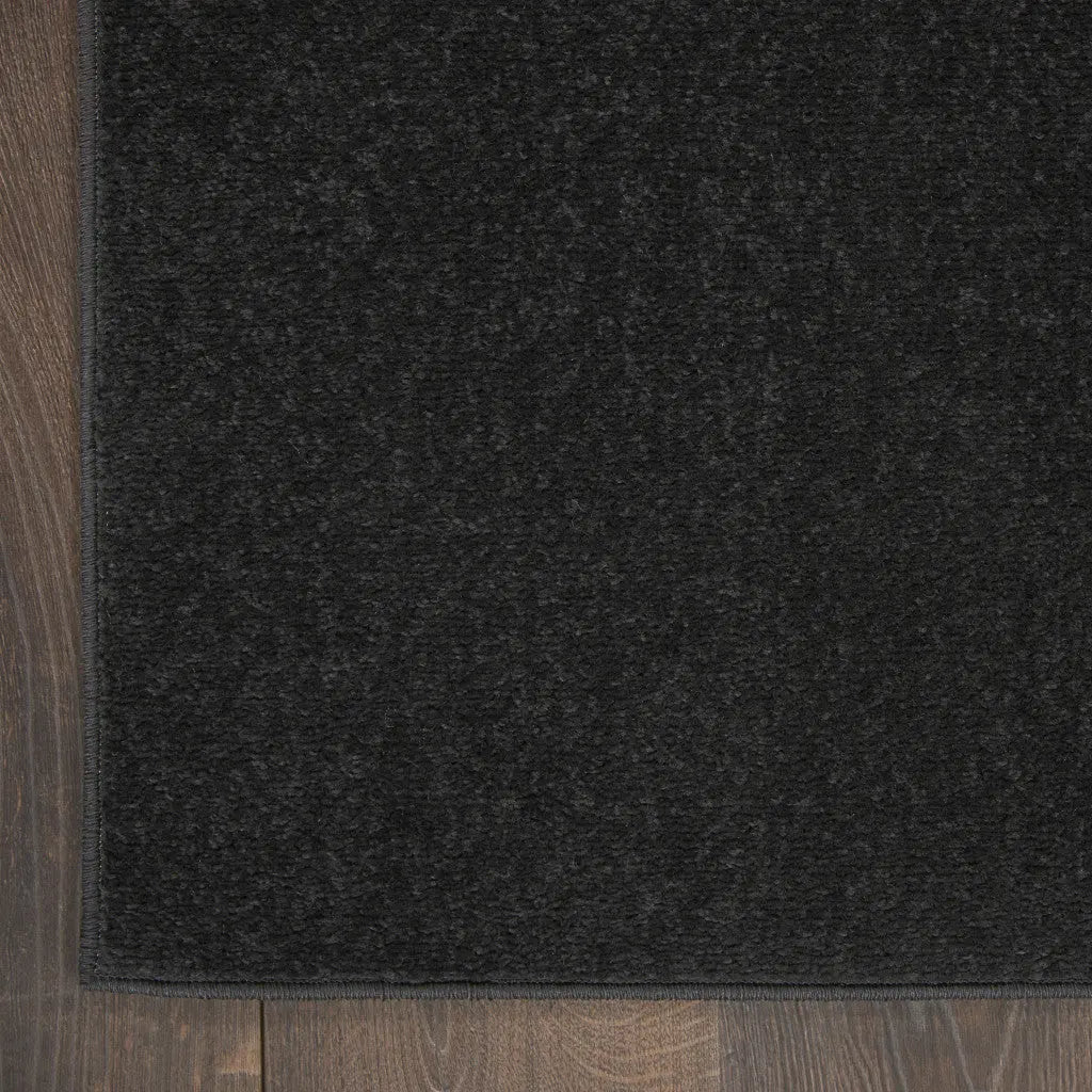 9' X 12' Black Stain Resistant Indoor Outdoor Area Rug Homeroots Outdoor