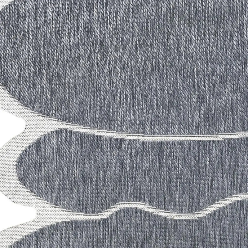 9' X 12' Blue And Cream Medallion Indoor Outdoor Area Rug Homeroots Outdoor
