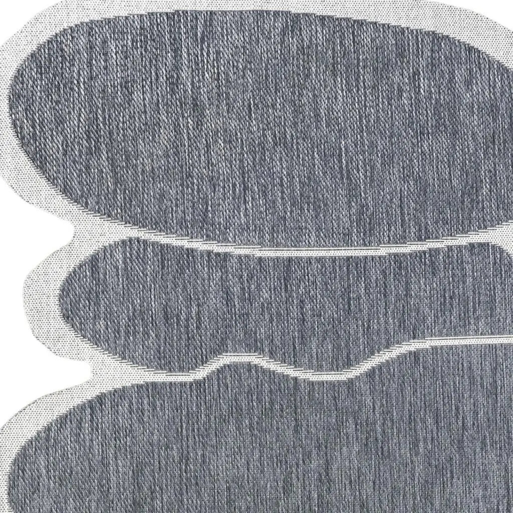 9' X 12' Blue And Cream Medallion Indoor Outdoor Area Rug Homeroots Outdoor