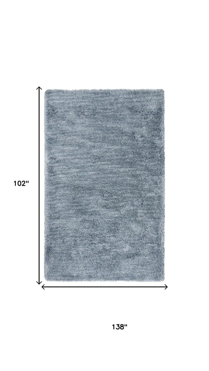 9' X 12' Blue And Dark Blue Hand Tufted Area Rug Homeroots Home Decor