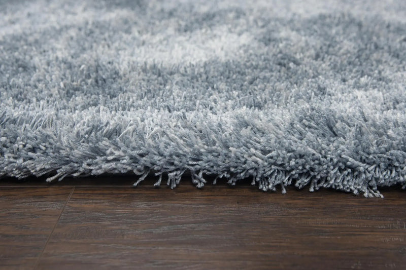9' X 12' Blue And Dark Blue Hand Tufted Area Rug Homeroots Home Decor