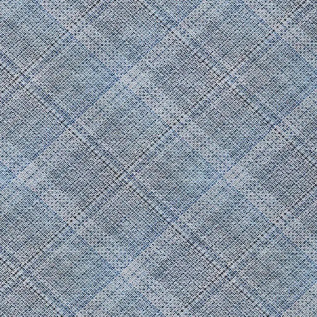9' X 12' Blue And Denim Blue Plaid Washable Indoor Outdoor Area Rug Homeroots Outdoor