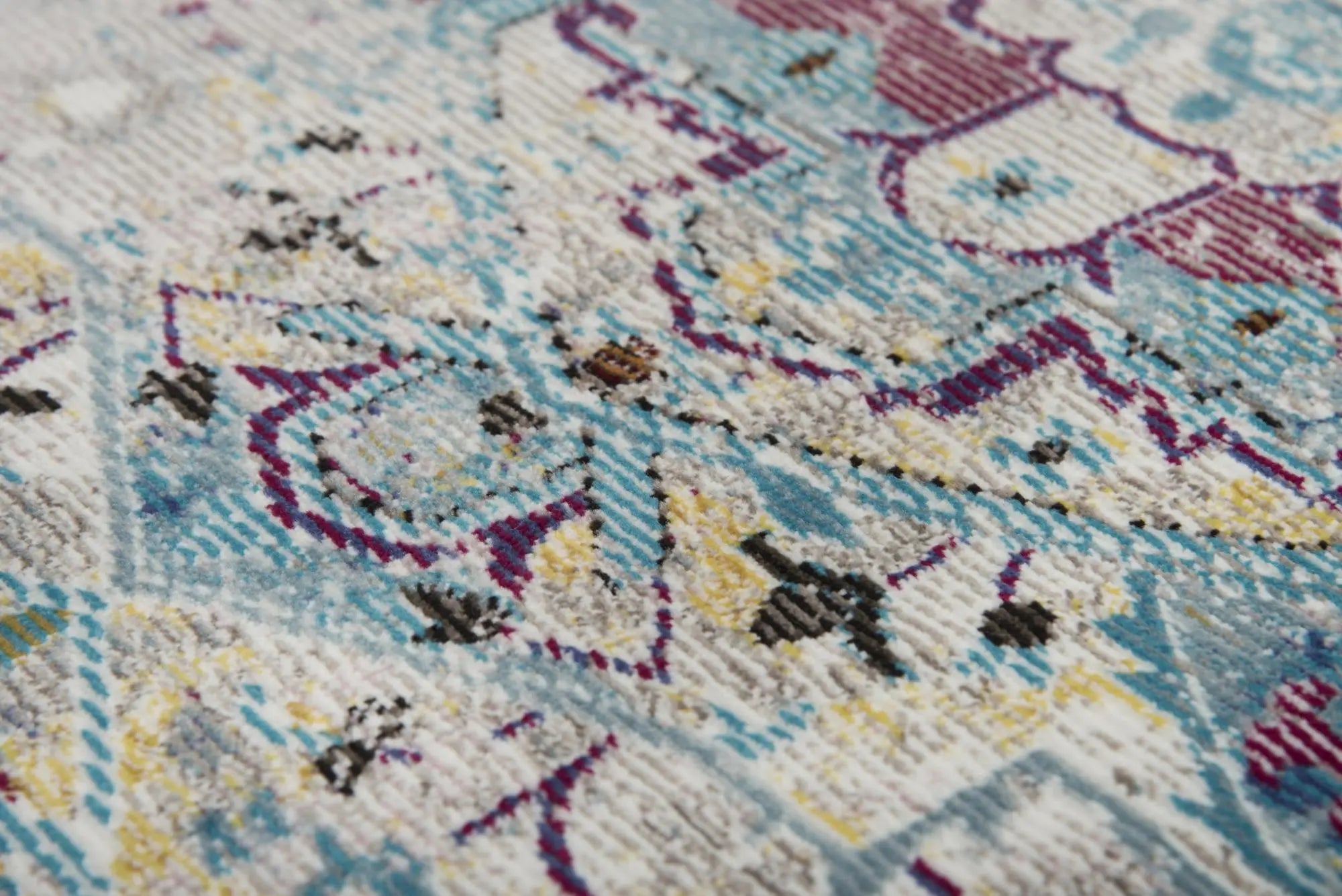 9' X 12' Blue Cream And Gold Oriental Area Rug Homeroots Home Decor