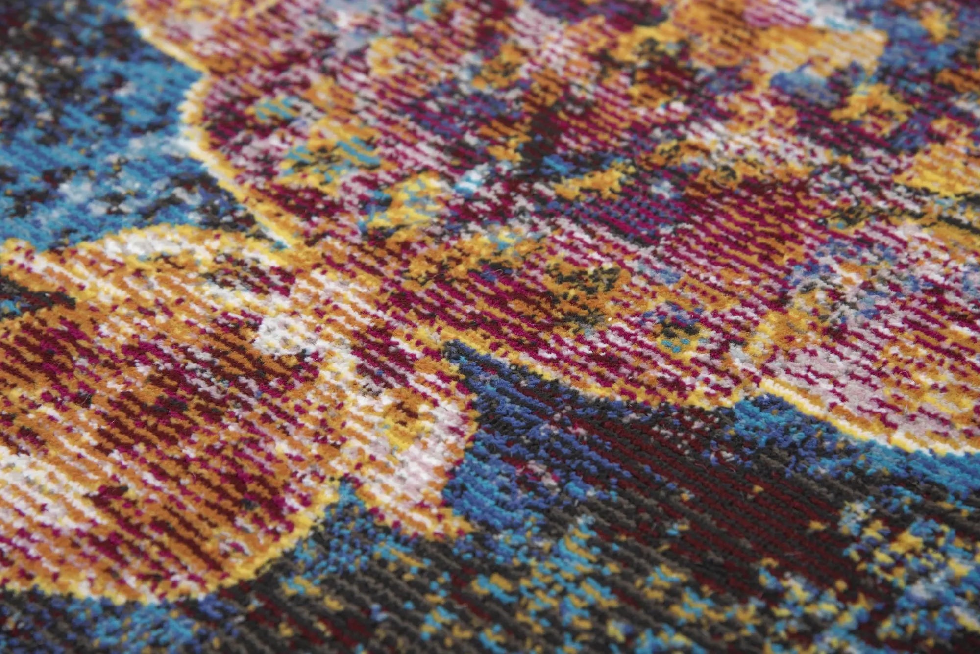 9' X 12' Blue Rust Gold And Cream Oriental Area Rug Homeroots Home Decor