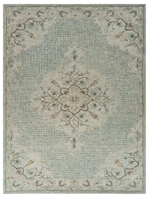 9' X 12' Blue Wool Hand Tufted Area Rug Homeroots Home Decor