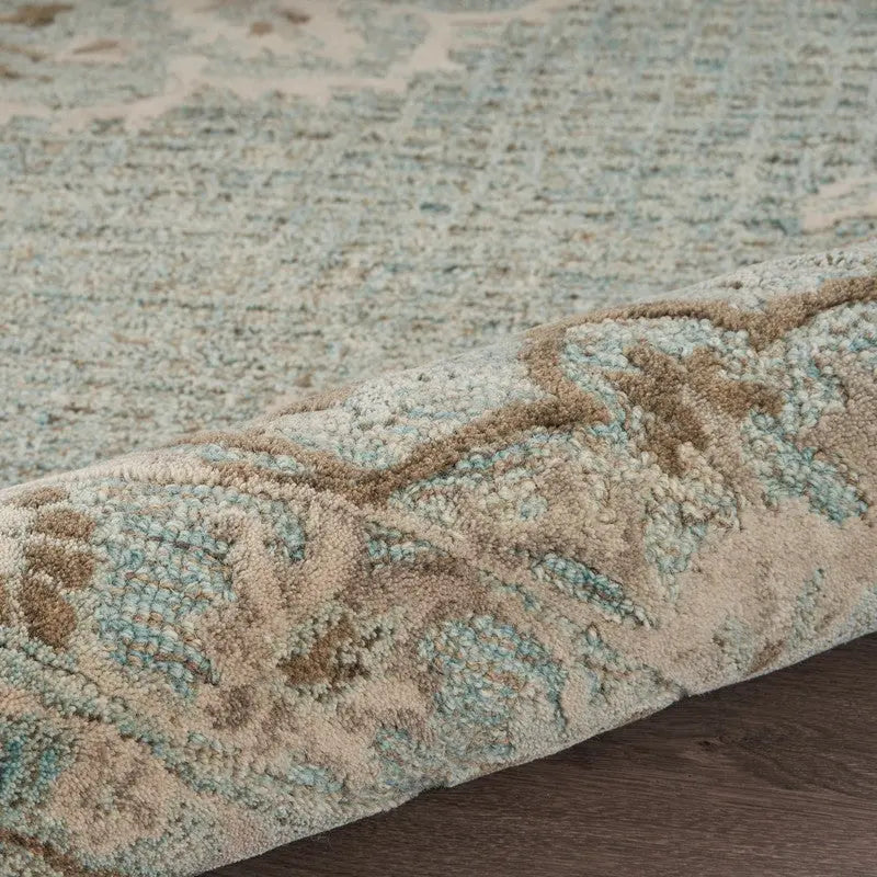 9' X 12' Blue Wool Hand Tufted Area Rug Homeroots Home Decor