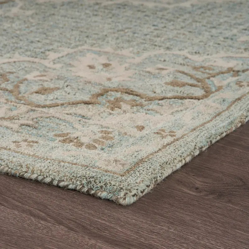 9' X 12' Blue Wool Hand Tufted Area Rug Homeroots Home Decor