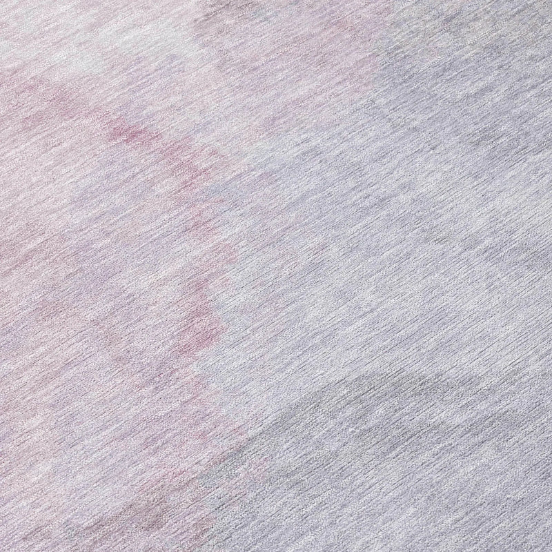 9' X 12' Blush And Gray Abstract Washable Indoor Outdoor Area Rug Homeroots Outdoor